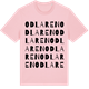 Pink Cotton t-shirt med Odlaren ordlek t-shirt