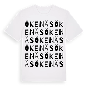 Ökenäs ordlek t-shirt – ekologisk bomull t-shirt från Pinshirt