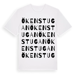 Ökenstugan ordlek t-shirt – ekologisk bomull t-shirt från Pinshirt