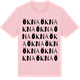 Pink Cotton t-shirt med Ökna ordlek t-shirt