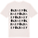 Vintage White t-shirt med Öknaby ordlek t-shirt
