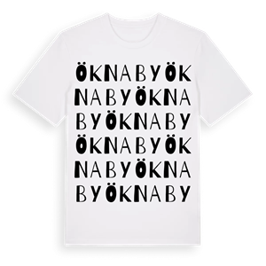Öknaby ordlek t-shirt – ekologisk bomull t-shirt från Pinshirt