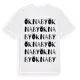 White t-shirt med Öknaby ordlek t-shirt