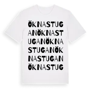 Öknastugan ordlek t-shirt – ekologisk bomull t-shirt från Pinshirt