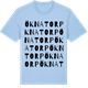 Blue Soul t-shirt med Öknatorp ordlek t-shirt
