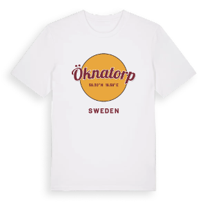 Öknatorp cirkel t-shirt – ekologisk bomull t-shirt från Pinshirt
