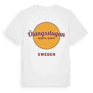 Ölångsstugan cirkel t-shirt – ekologisk bomull t-shirt från Pinshirt