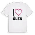 Jag älskar Ölen t-shirt stort tryck