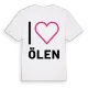 Jag älskar Ölen t-shirt stort tryck