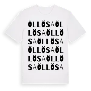 Öllösa ordlek t-shirt – ekologisk bomull t-shirt från Pinshirt