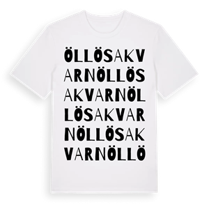 Öllösa kvarn ordlek t-shirt – ekologisk bomull t-shirt från Pinshirt