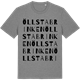 Mid Heather Gray t-shirt med Öllstabrinken ordlek t-shirt