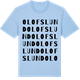 Blue Soul t-shirt med Olofslund ordlek t-shirt