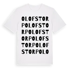 Olofstorp ordlek t-shirt – ekologisk bomull t-shirt från Pinshirt