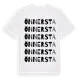White t-shirt med Önnersta ordlek t-shirt