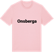 Pink Cotton t-shirt med Onsberga fetstil t-shirt