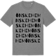 Mid Heather Gray t-shirt med Önskehem ordlek t-shirt
