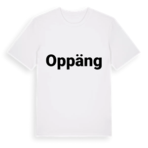 Oppäng fetstil t-shirt – ekologisk bomull t-shirt från Pinshirt
