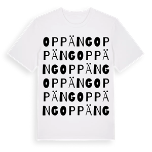 Oppäng ordlek t-shirt – ekologisk bomull t-shirt från Pinshirt