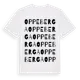 White t-shirt med Oppeberga ordlek t-shirt