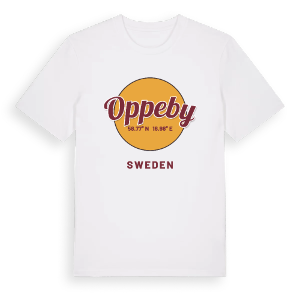 Oppeby cirkel t-shirt – ekologisk bomull t-shirt från Pinshirt