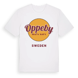 Oppeby cirkel t-shirt – ekologisk bomull t-shirt från Pinshirt