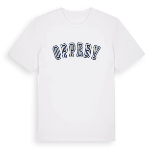 Oppeby college t-shirt – ekologisk bomull t-shirt från Pinshirt