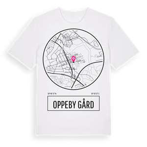 Oppeby gård t-shirt – ekologisk bomull t-shirt från Pinshirt
