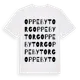 White t-shirt med Oppeby Torg ordlek t-shirt