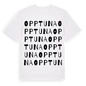 Opptuna ordlek t-shirt – ekologisk bomull t-shirt från Pinshirt