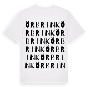 Örbrink ordlek t-shirt – ekologisk bomull t-shirt från Pinshirt
