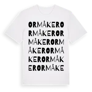 Ormåker ordlek t-shirt – ekologisk bomull t-shirt från Pinshirt