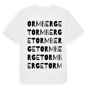 Ormberget ordlek t-shirt – ekologisk bomull t-shirt från Pinshirt