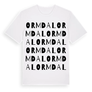 Ormdal ordlek t-shirt – ekologisk bomull t-shirt från Pinshirt