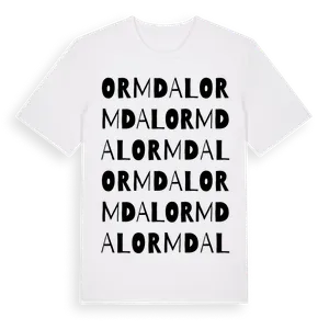 Ormdal ordlek t-shirt – ekologisk bomull t-shirt från Pinshirt