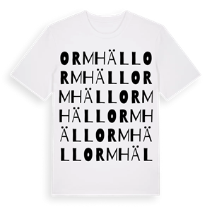 Ormhäll ordlek t-shirt – ekologisk bomull t-shirt från Pinshirt