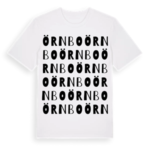Örnbo ordlek t-shirt – ekologisk bomull t-shirt från Pinshirt