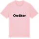 Pink Cotton t-shirt med Orråker fetstil t-shirt