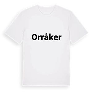Orråker fetstil t-shirt – ekologisk bomull t-shirt från Pinshirt