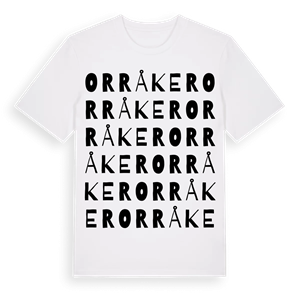 Orråker ordlek t-shirt – ekologisk bomull t-shirt från Pinshirt