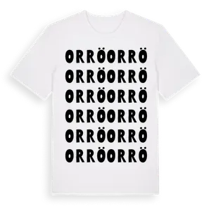 Orrö ordlek t-shirt – ekologisk bomull t-shirt från Pinshirt