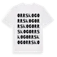 White t-shirt med Orrskog ordlek t-shirt