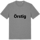 Mid Heather Gray t-shirt med Örstig fetstil t-shirt