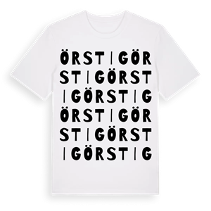 Örstig ordlek t-shirt – ekologisk bomull t-shirt från Pinshirt