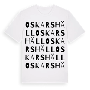 Oskarshäll ordlek t-shirt – ekologisk bomull t-shirt från Pinshirt