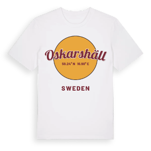 Oskarshäll cirkel t-shirt – ekologisk bomull t-shirt från Pinshirt