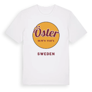 Öster cirkel t-shirt – ekologisk bomull t-shirt från Pinshirt