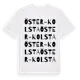 White t-shirt med Öster-Kolsta ordlek t-shirt