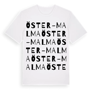 Öster-Malma ordlek t-shirt – ekologisk bomull t-shirt från Pinshirt
