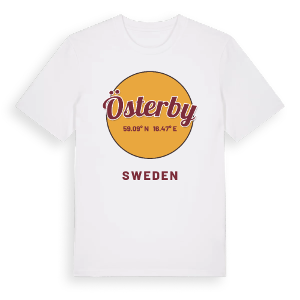 Österby cirkel t-shirt – ekologisk bomull t-shirt från Pinshirt